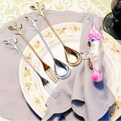 Vintage Retro Fruit Spoon And Fork