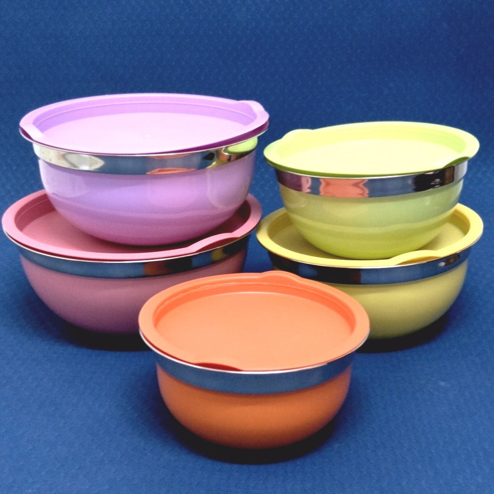 Coating Stainless Steel Mixing Bowls
