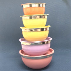 Coating Stainless Steel Mixing Bowls